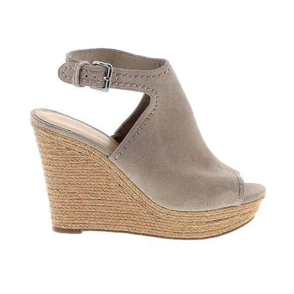 NWOT Marc Fisher Wedge Espadrille Gray Size 9.5 - Picture 4 of 7